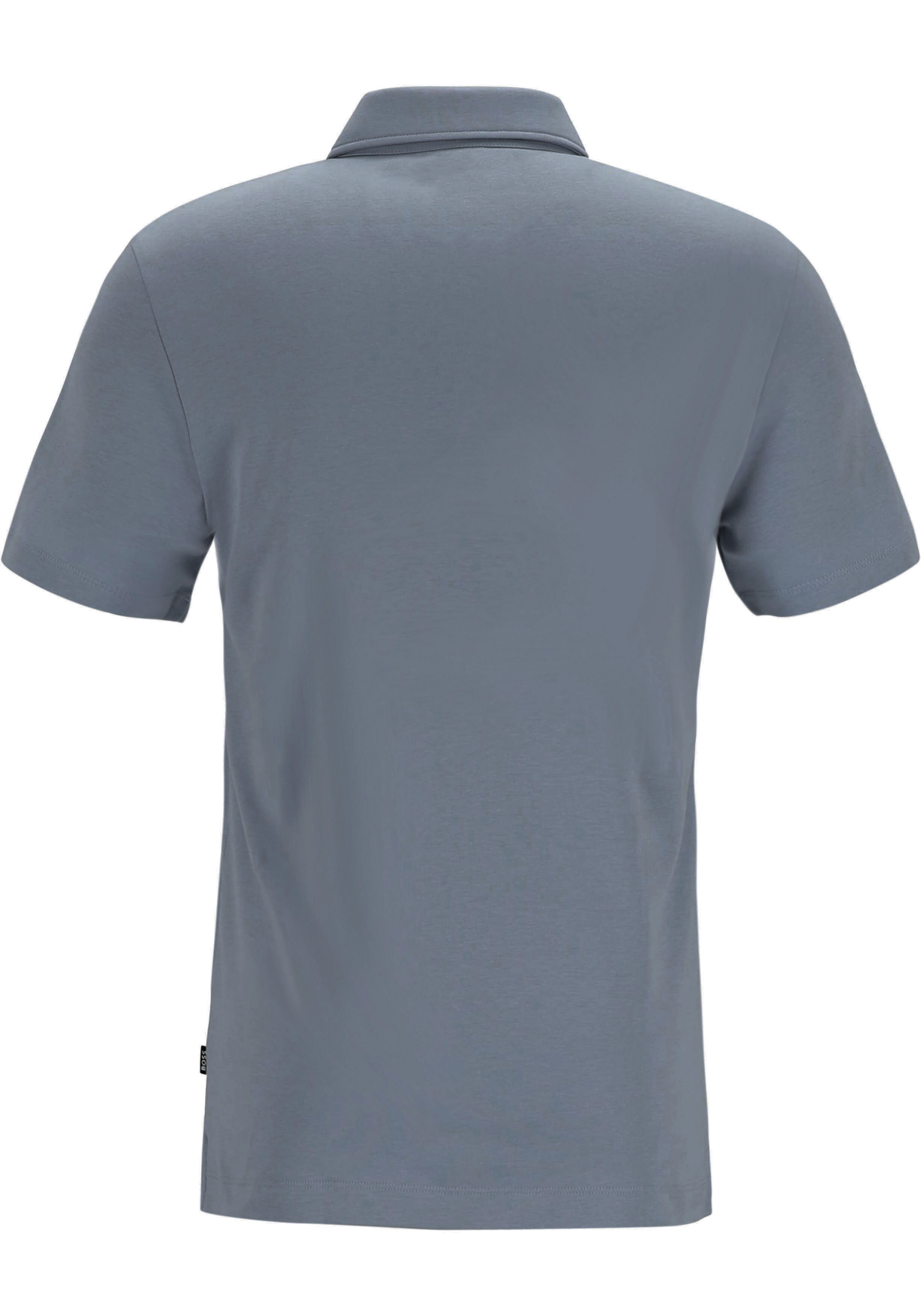 BOSS Palosh slim fit heren polo, pique, blauw